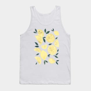 Watercolor lemons vintage Tank Top